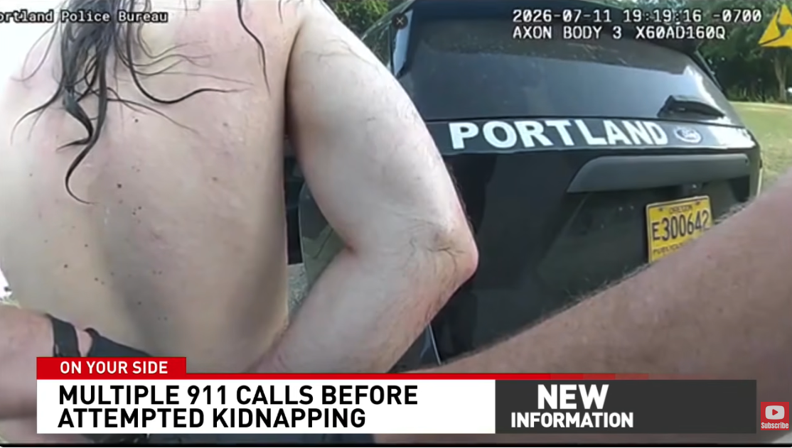 Naked man arrested